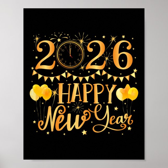 Happy New Years 2026  Poster (Front)