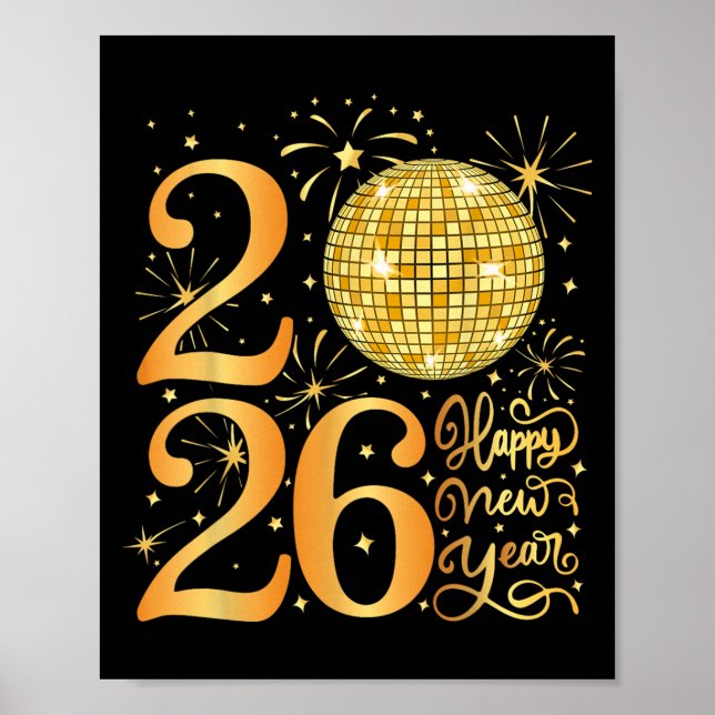 Happy New Years 2026  Poster (Front)