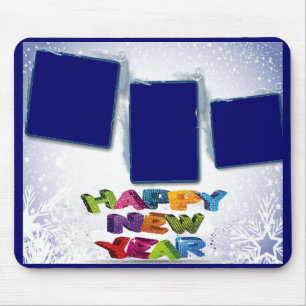 Happy New Year's Add Your Photo Mouse Pad