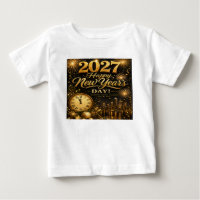 Happy New Year's Day 2027 | Luxury Gold Fireworks