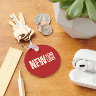 Happy New Year's Day New Love Key Ring