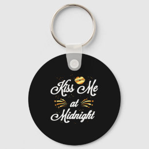 Happy New Year's Eve Nye 2022 Party Kiss  Key Ring