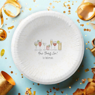 Happy New Years Eve Party Custom Paper Plate