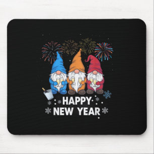 Happy New Years Eve Party Gnomes Matching Family O Mouse Pad