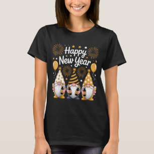 Happy New Years Eve Party Gnomes Matching Family T-Shirt