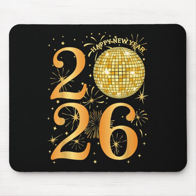 Happy New Years Fireworks 2026  Mouse Pad (Front)