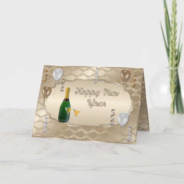 Happy New Years Greeting Card (Front)