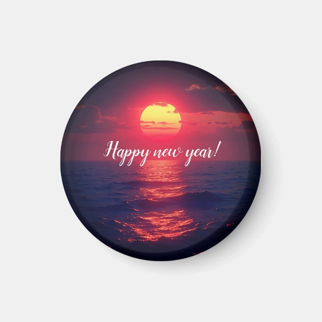 Happy new years magnet (Front)