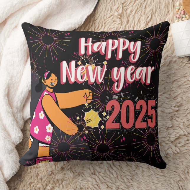 Happy newyear 2025 pillow (Blanket)