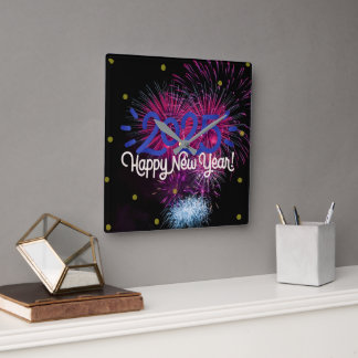 happy newyear 2025 wall clock
