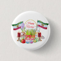 Happy Norooz Haft Sin with Lion and Sun Flags