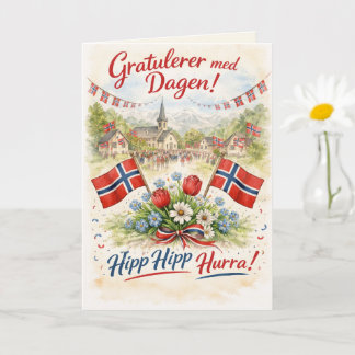 Happy Norway Constitution Day - 17 Mai Syttende  Card