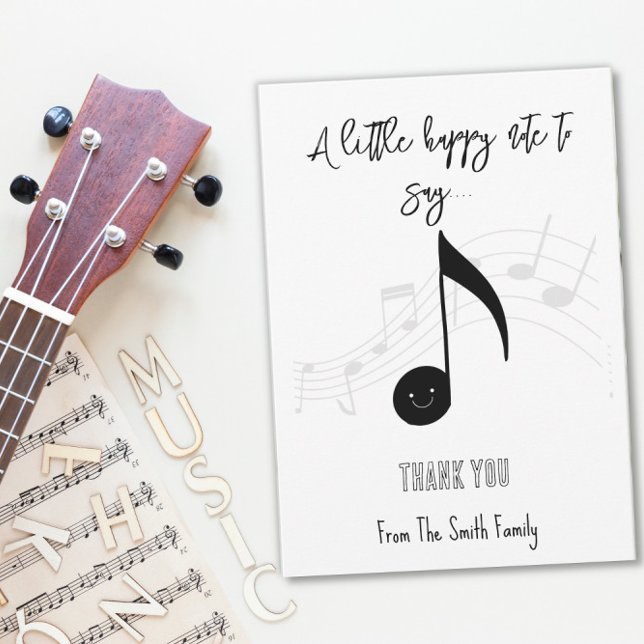 happy note music teacher gift CARD HOLDER (Creator Uploaded)