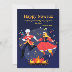 Happy Nowruz Flat Holiday Card