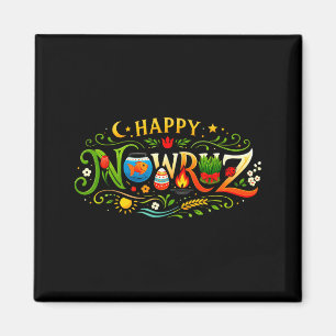 Happy Nowruz for Persian New Year Norooz Men Women Magnet