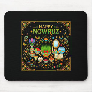 Happy nowruz for persian new year norooz men women mouse pad