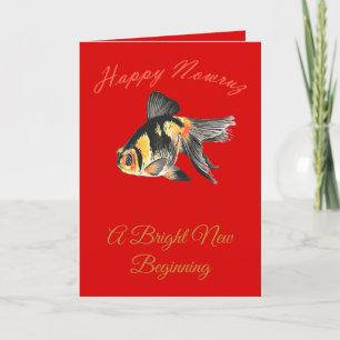 Happy Nowruz Goldfish Card