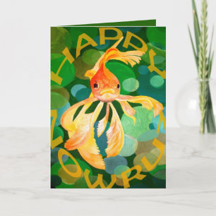 Happy Nowruz Goldfish Joyful Renewal Card