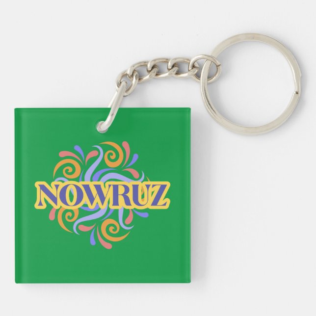 Happy Nowruz Haft Seen Key Ring (Back)