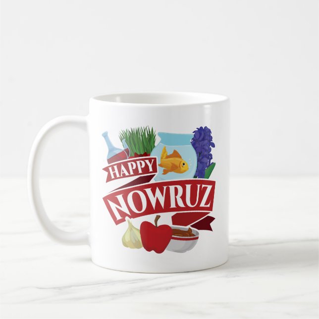 Happy Nowruz Persian New Year Coffee Mug (Left)