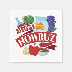 Happy Nowruz Persian New Year Napkin