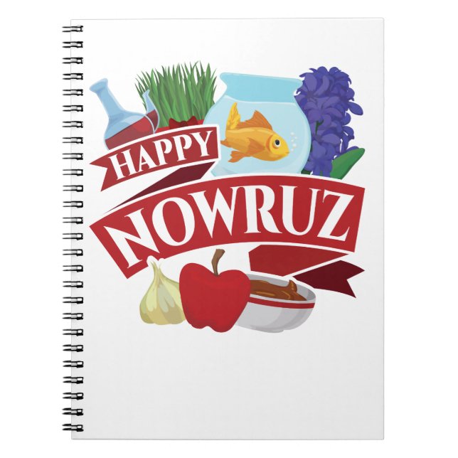 Happy Nowruz Persian New Year Notebook (Front)