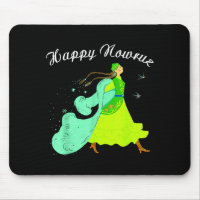 Happy Nowruz Persian New Year Party Dance Girl