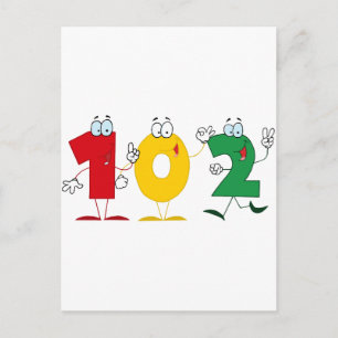 Happy Number 102 Postcard