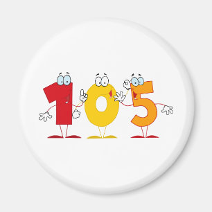 Happy Number 105 Magnet