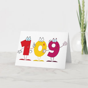 Happy Number 109 Card