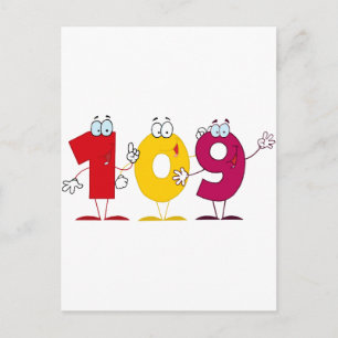 Happy Number 109 Postcard
