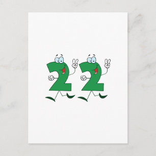 Happy Number 22 Postcard