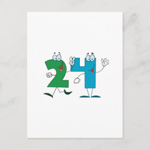 Happy Number 24 Postcard