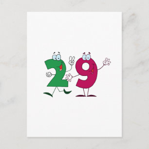 Happy Number 29 Postcard