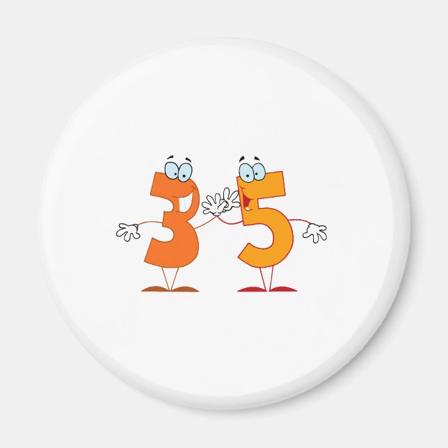 Happy Number 35 Magnet (Front)