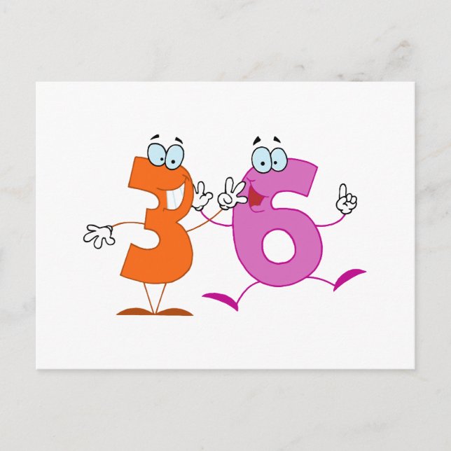 Happy Number 36 Postcard (Front)