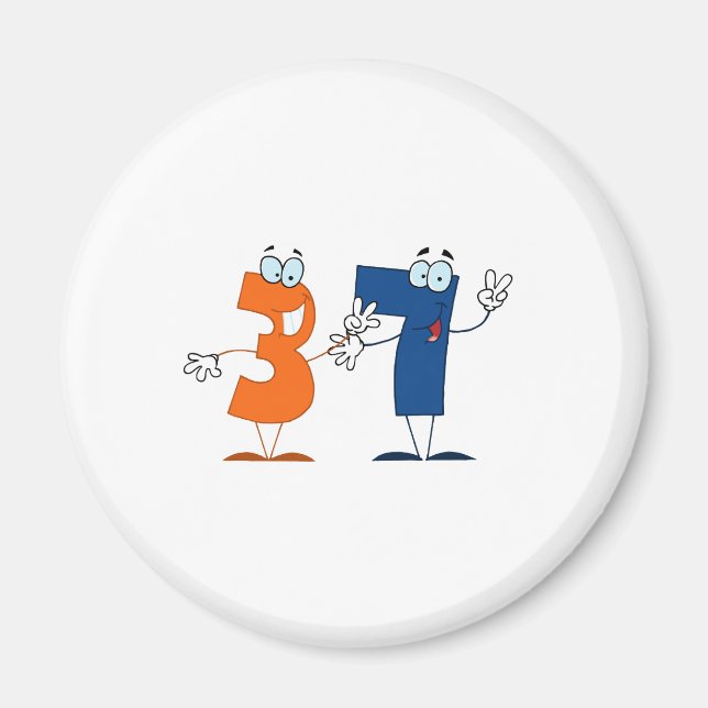 Happy Number 37 Magnet (Front)