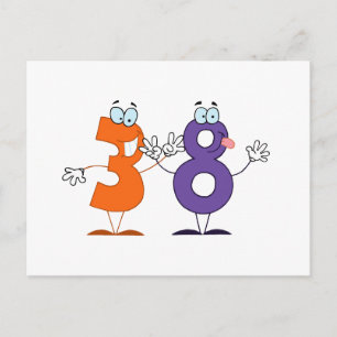 Happy Number 38 Postcard