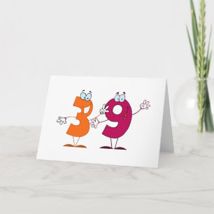 Happy Number 39 Card