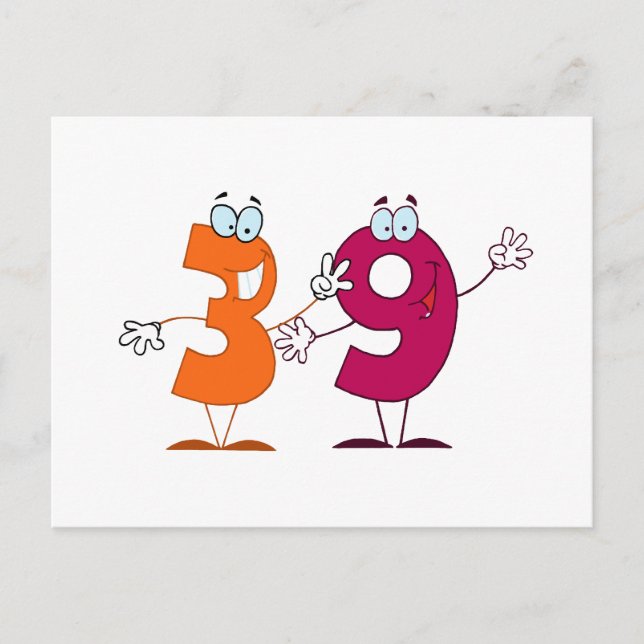 Happy Number 39 Postcard (Front)