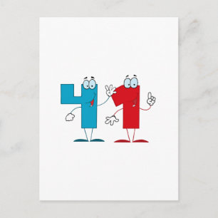 Happy Number 41 Postcard