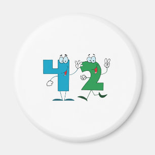 Happy Number 42 Magnet