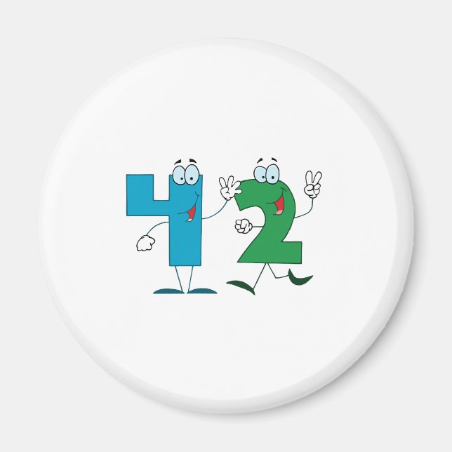 Happy Number 42 Magnet (Front)