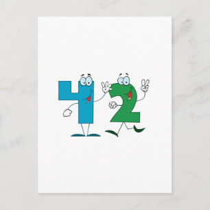 Happy Number 42 Postcard