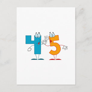 Happy Number 45 Postcard