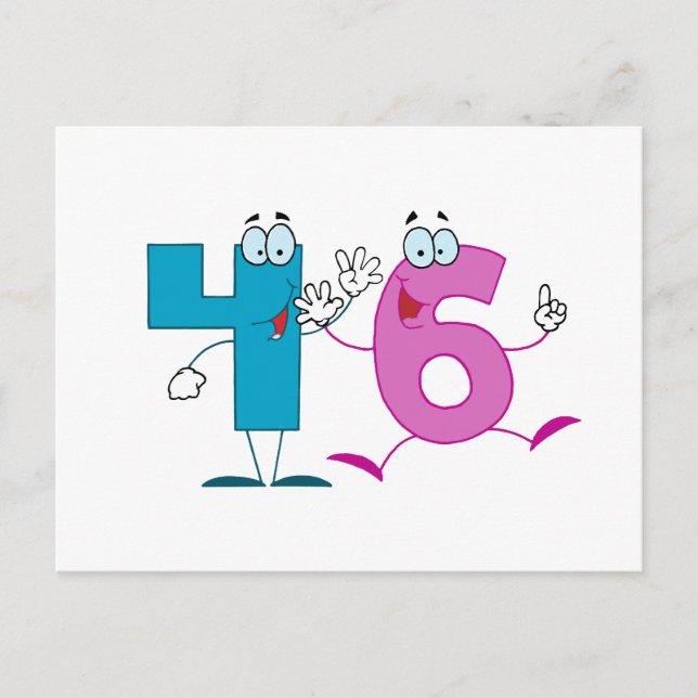 Happy Number 46 Postcard (Front)