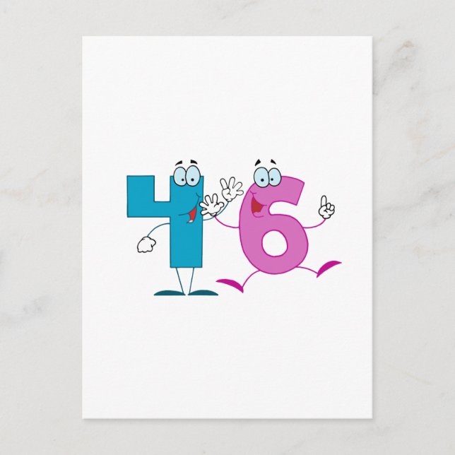 Happy Number 46 Postcard (Front)