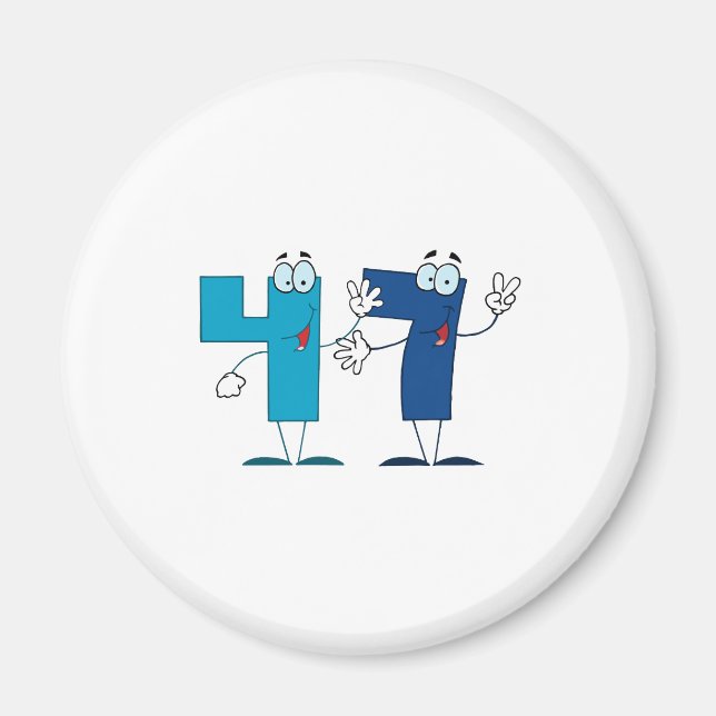 Happy Number 47 Magnet (Front)