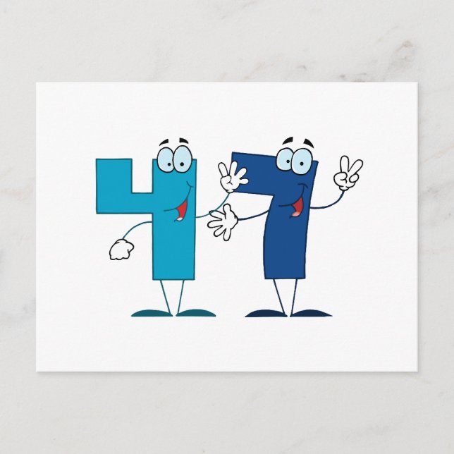 Happy Number 47 Postcard (Front)
