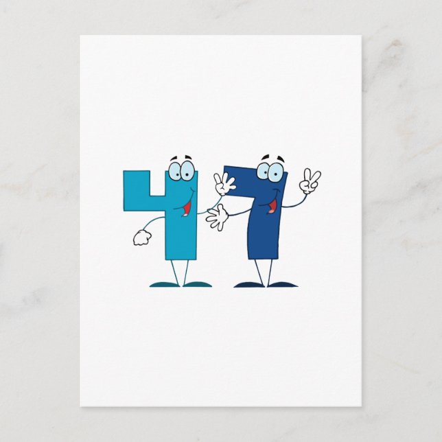 Happy Number 47 Postcard (Front)